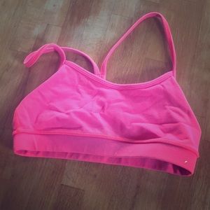 Lululemon hot pink flow Y sports bra